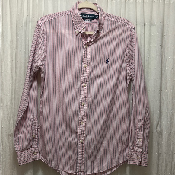 Ralph Lauren Other - Vintage Ralph Lauren Pink/Blue Striped Preppy Shirt Men's Small Collegiate